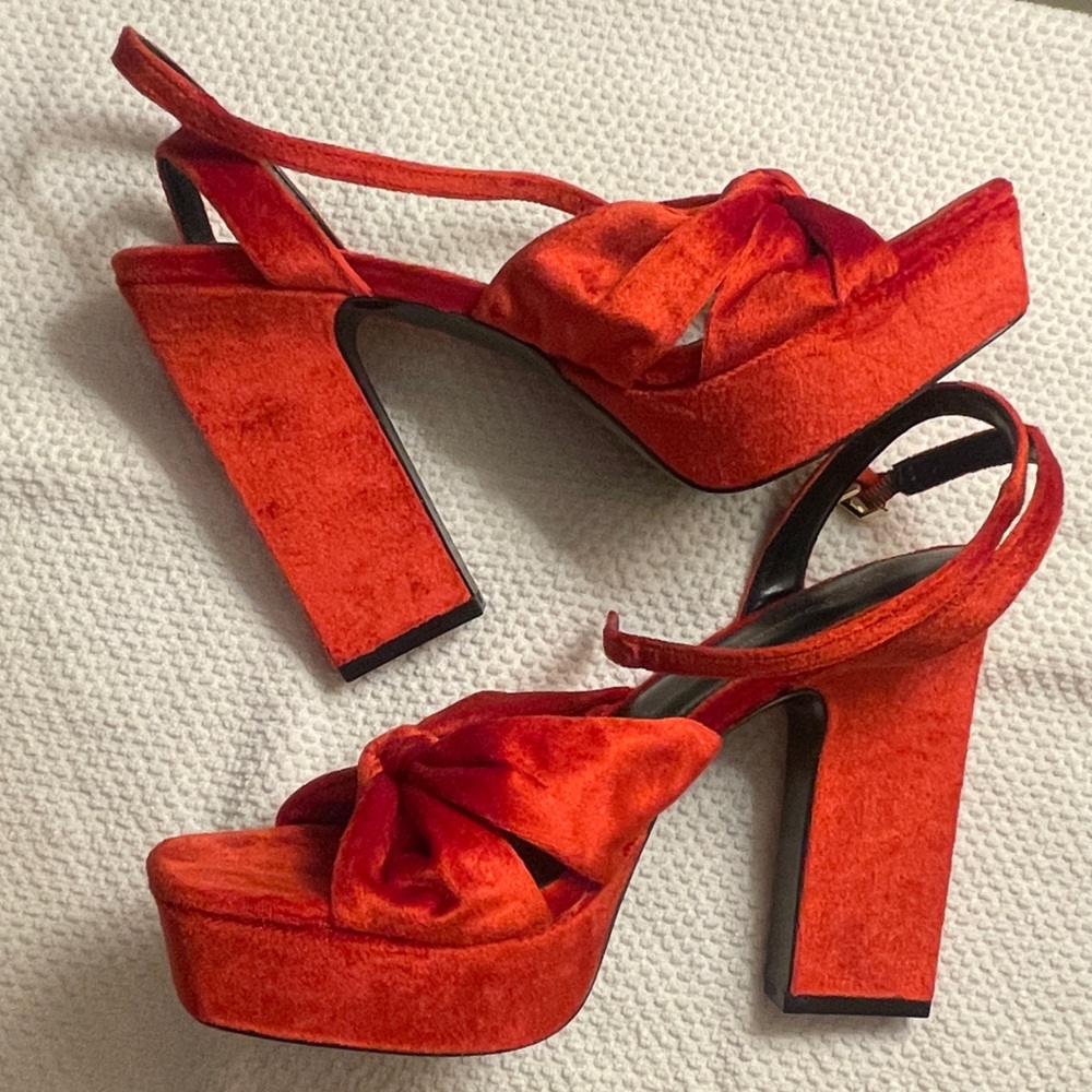 BCBGeneration Velvet High Heels (Size 8.5)